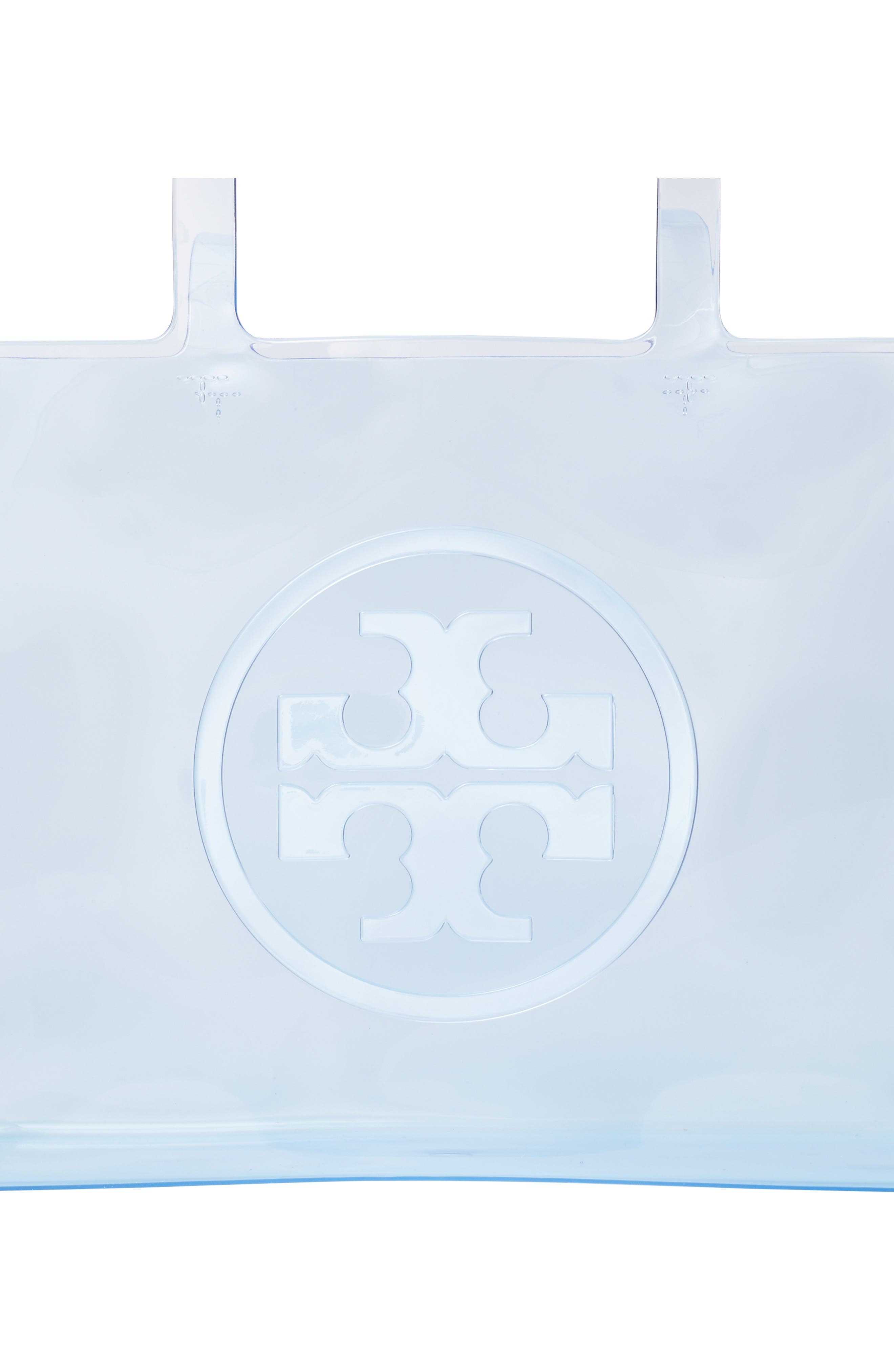 Tory Burch Small Ella Clear Tote, Alternate, color, Pool Blue