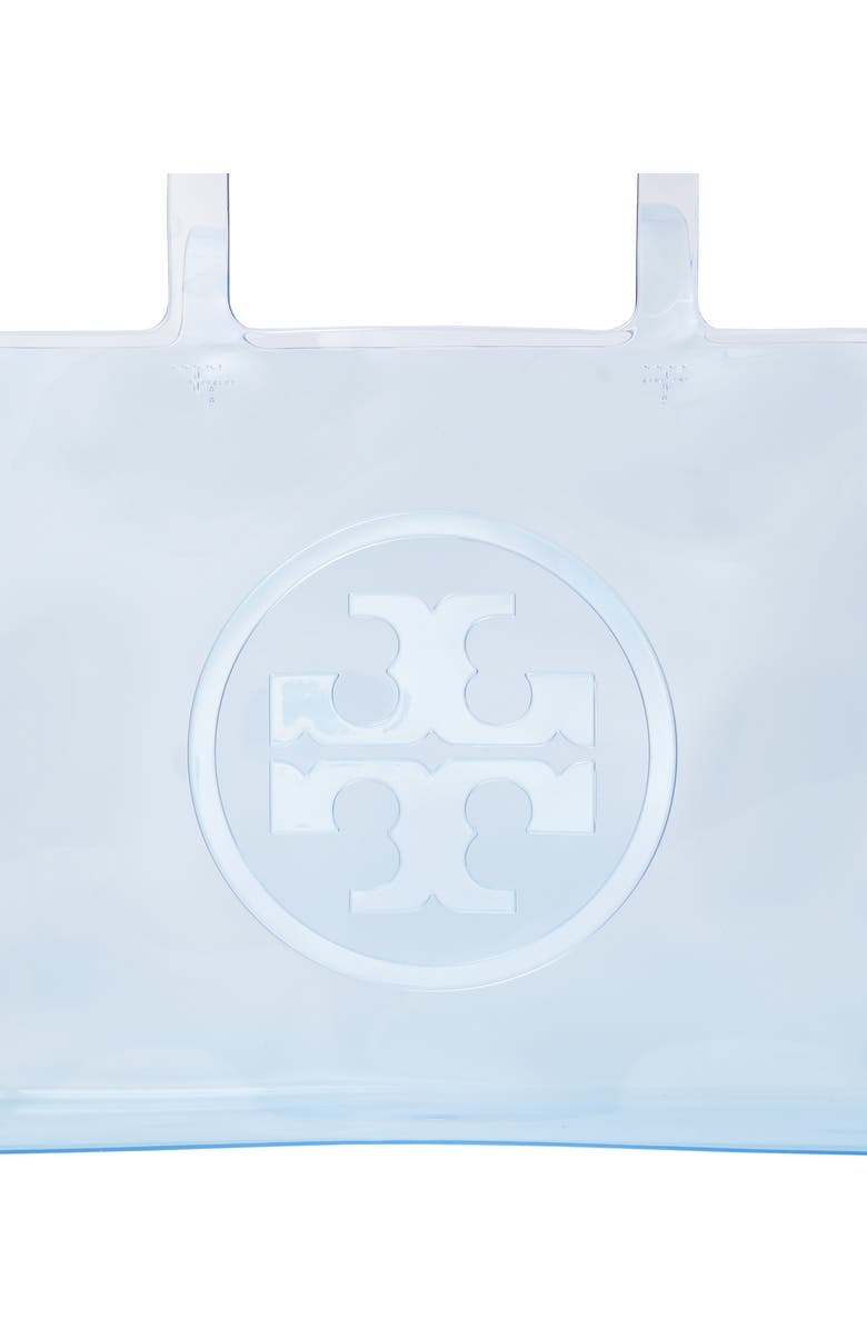 Tory Burch Small Ella Clear Tote, Alternate, color, Pool Blue