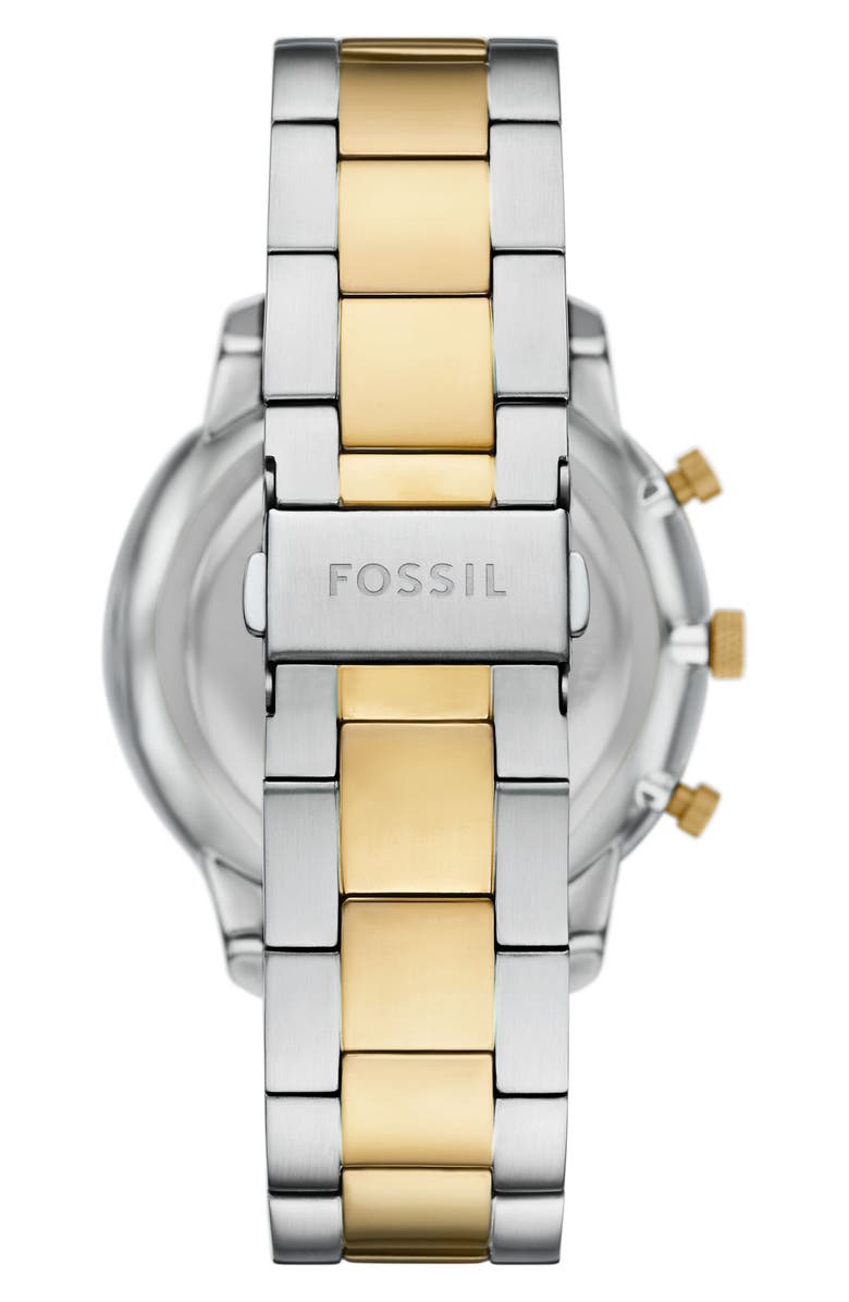 Fossil Neutra Chronograph Bracelet Watch, 44mm, Alternate, color, Two Tone