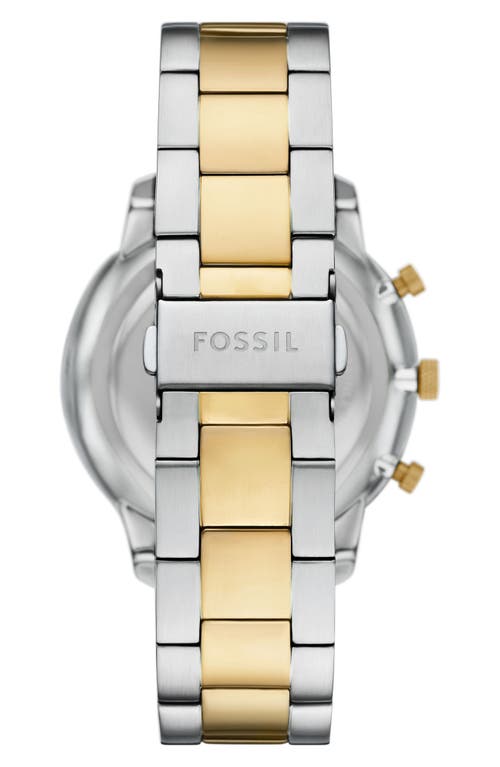 Fossil Neutra Chronograph Two Tone Stainless Steel Watch, 44mm In Two Tone