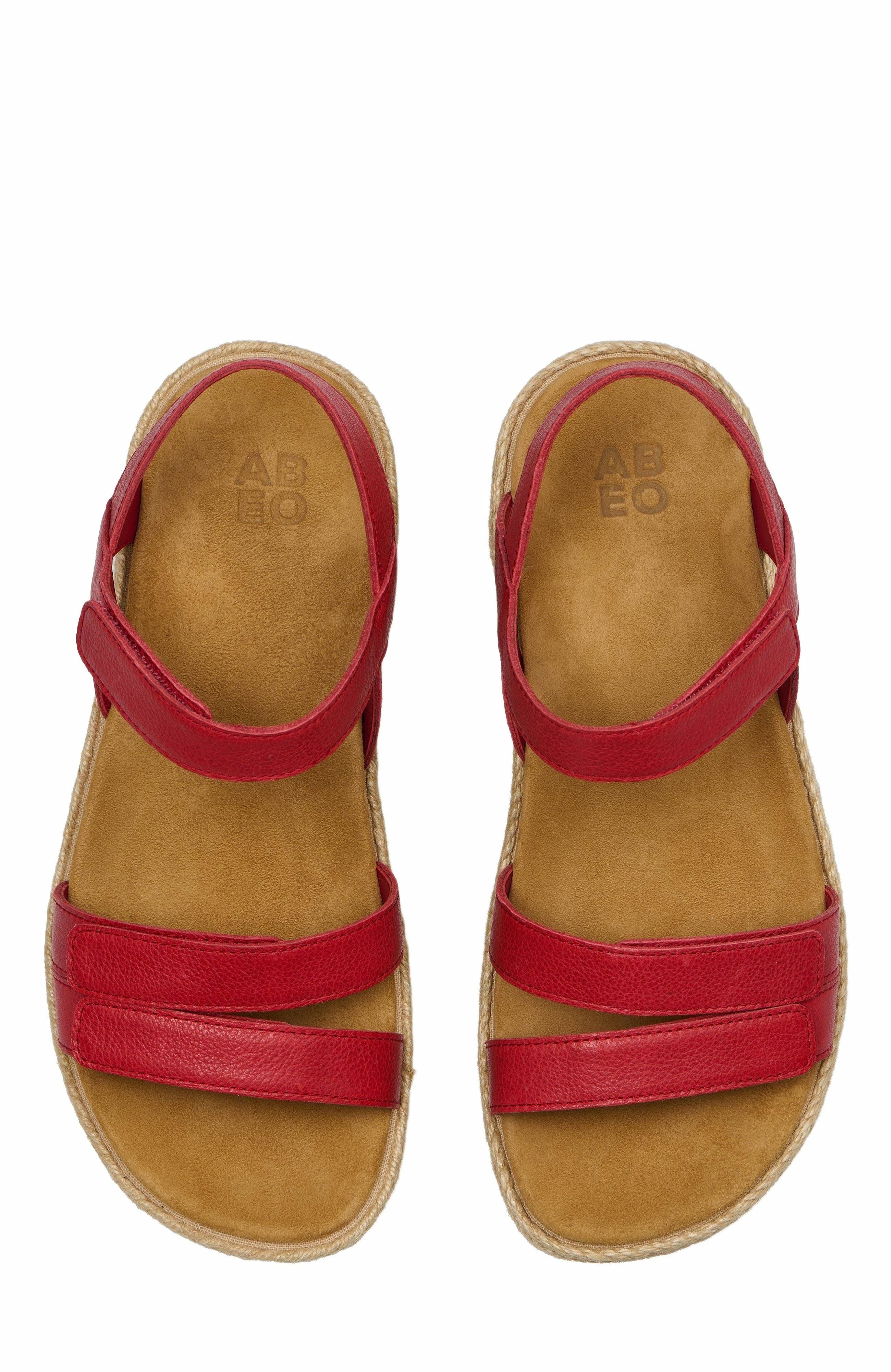 Solstice Strap Sandal, Alternate, color, Red - Regular