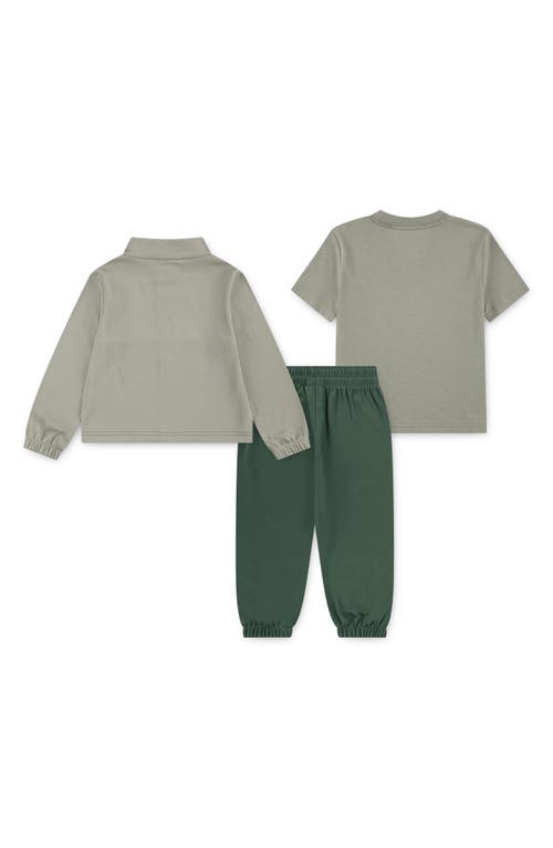 Nike Kids' Propus T-shirt, Track Jacket & Joggers Set In Green