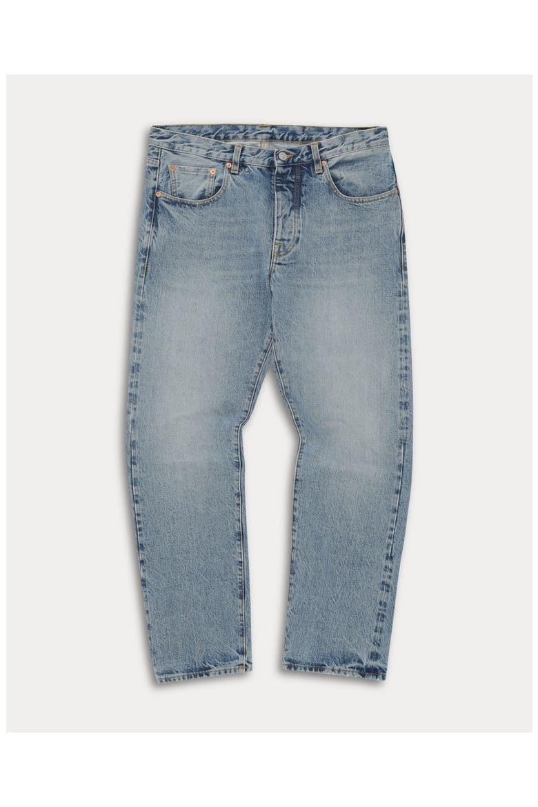965 John Japan Selvedge 5 Pocket Regular Fit Denim Pants, Main, color, Light Bleach Wash