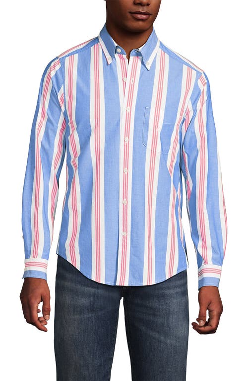 LANDS' END LANDS' END TRADITIONAL FIT ESSENTIAL LIGHTWEIGHT POPLIN SHIRT