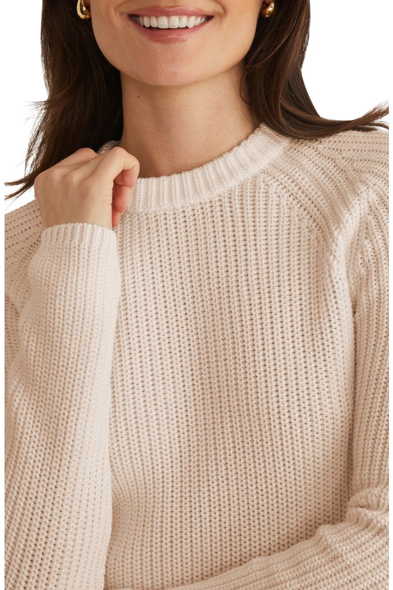 Jane Cotton Sweater, Alternate, color, WHEAT