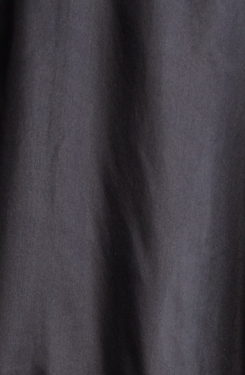 Rick Owens Long Zip Front Silk Poncho, Alternate, color,