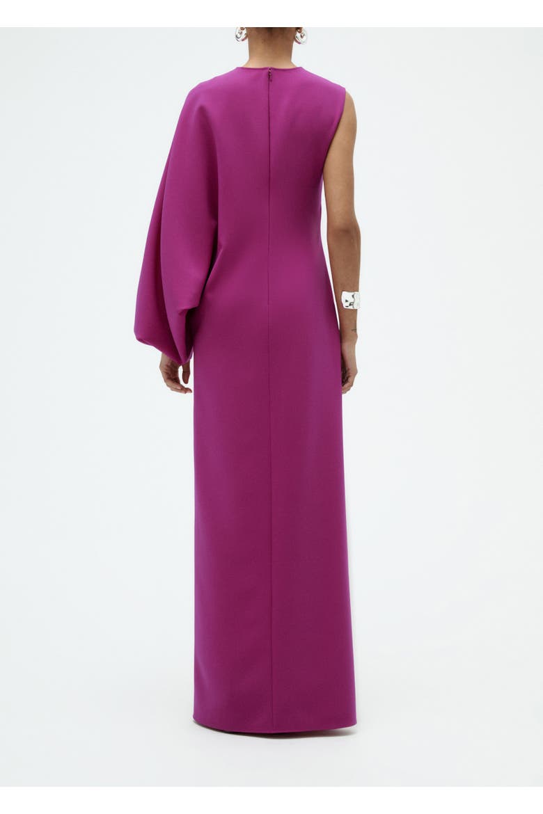 One Sleeve Column Gown, Alternate, color, Magenta