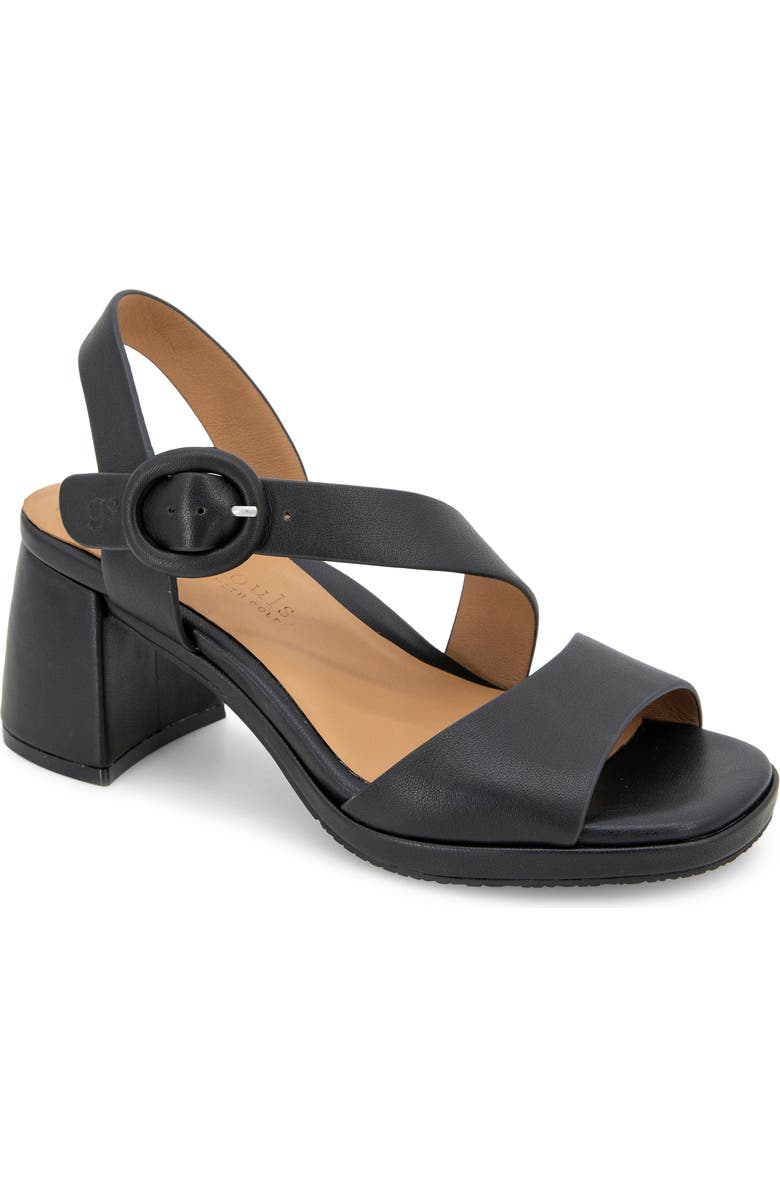 Gentle Souls Roma Sandal, Main, color, Black Leather