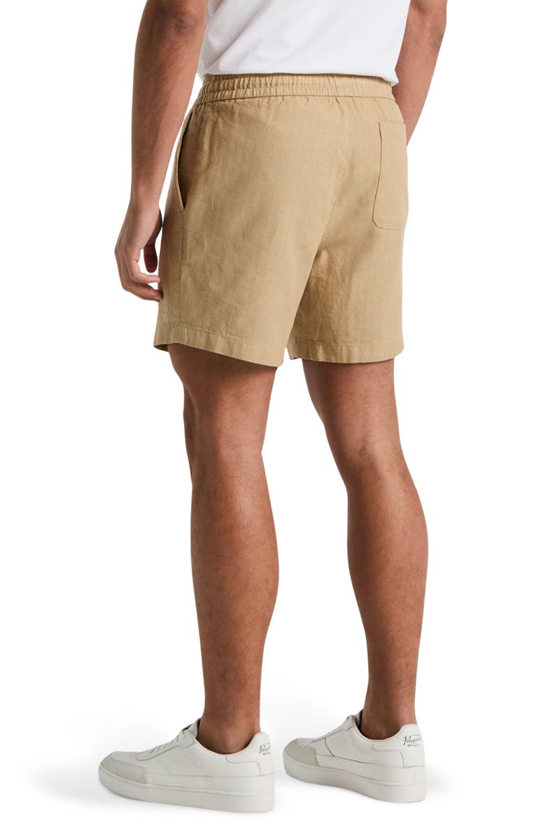 Original Penguin Linen & Cotton Drawstring Shorts, Alternate, color, 