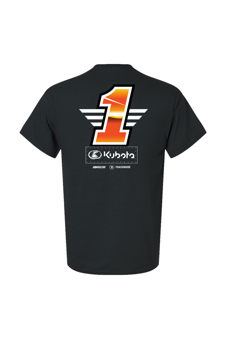 Men's Trackhouse Racing Team Collection Black Ross Chastain #1 Kubota T-45 Flag T-Shirt, Alternate, color, Black