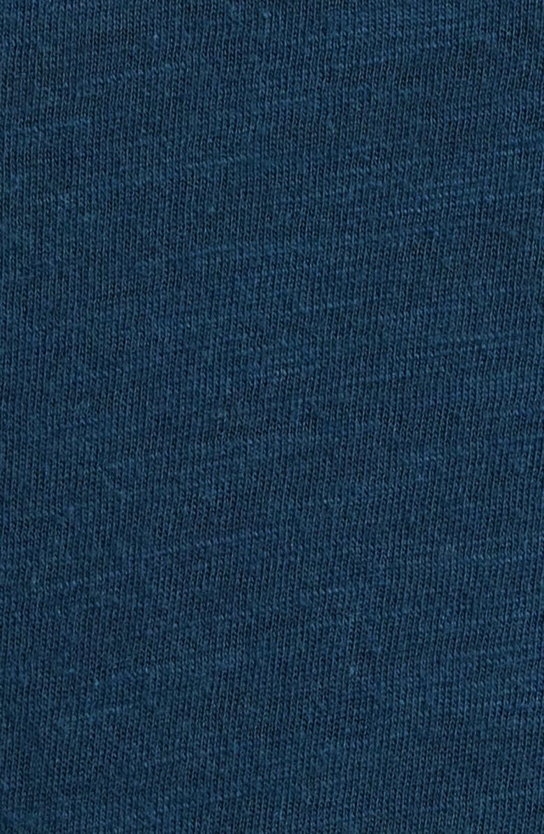 Lucky Brand Floral Embroidered Peplum Top, Alternate, color, Moonlit Ocean