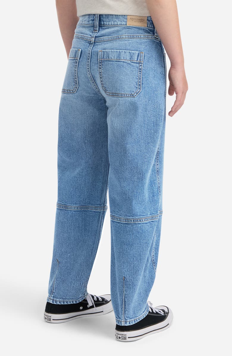 abercrombie kids Kids' High Waist Balloon Jeans, Alternate, color, Blue