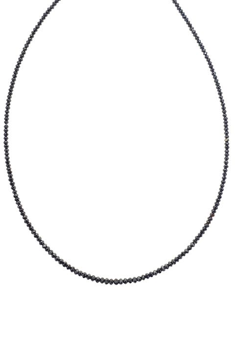 Black Diamond Beaded Necklace