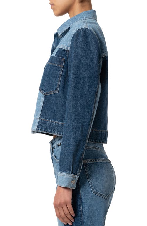 MAVI JEANS MAVI JEANS TWO-TONE DENIM TRUCKER JACKET