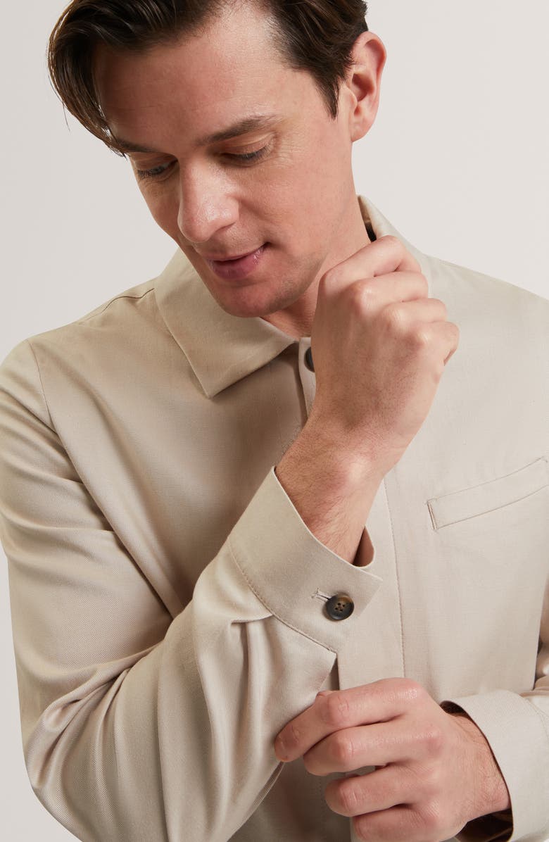 Ted Baker Rubino Cotton Blend Jacket, Alternate, color, Taupe