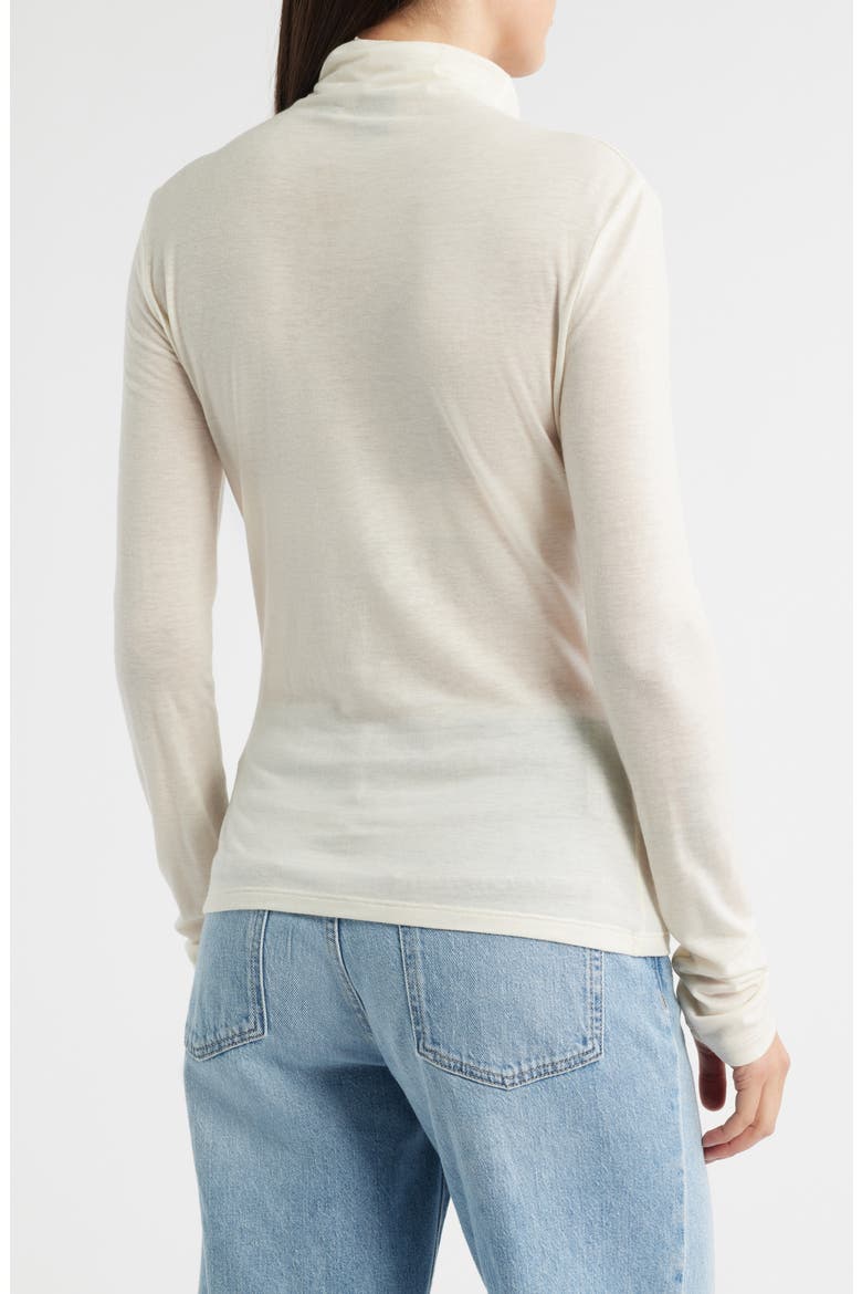 Elavu Turtleneck Top, Alternate, color, SOFT CREAM