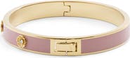 COACH Tea Rose Enamel Hinged Bangle Bracelet