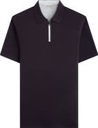 Bugatchi Quarter Zip Polo