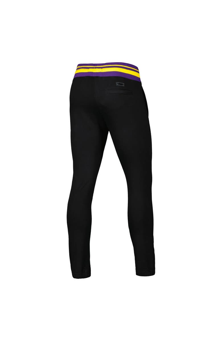 PRO STANDARD Men's Pro Standard Black Los Angeles Lakers Mash Up Capsule Sweatpants, Alternate, color,