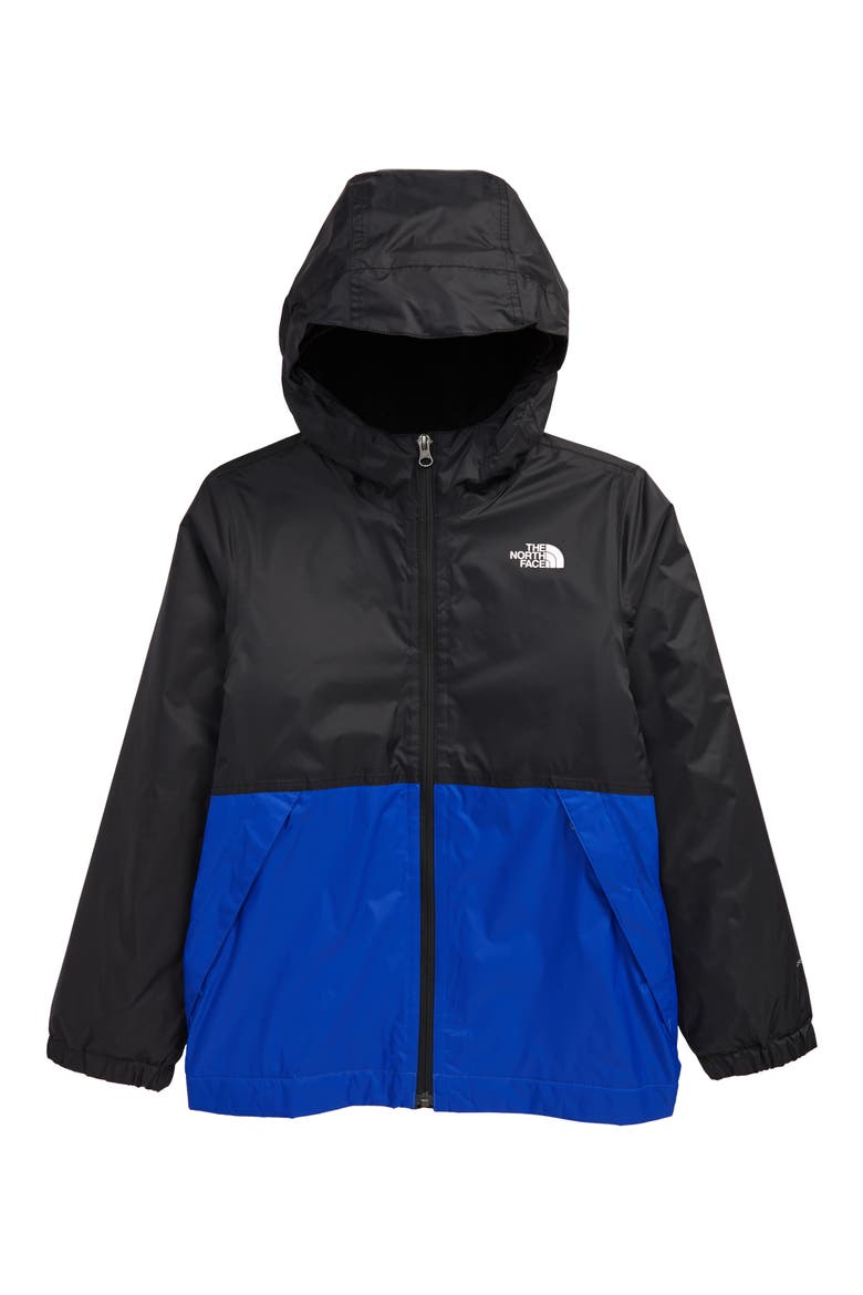 Kids' Warm Storm Waterproof Hooded Rain Jacket, Main, color, TNF BLUE/ TNF BLACK