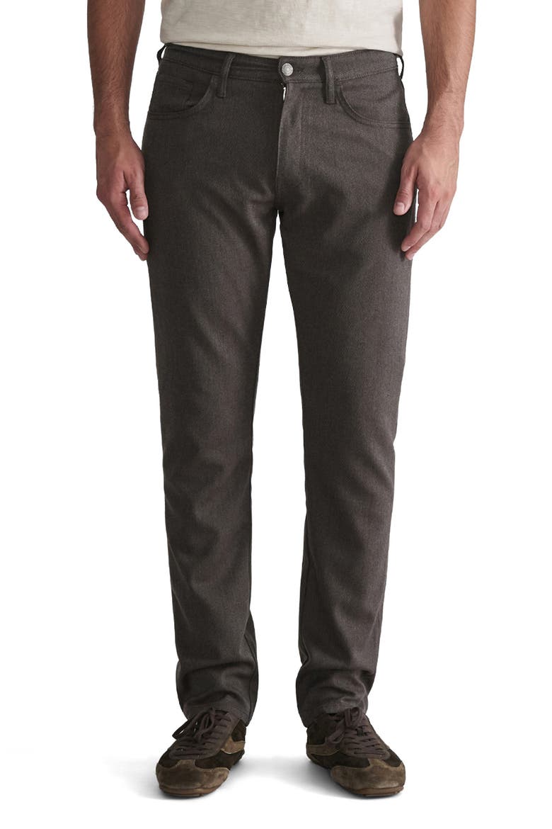 Marcus Straight Leg Pants, Main, color, BROWN WOOL TOUCH