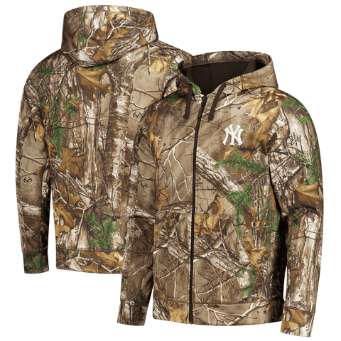 Men's Dunbrooke  Camo New York Yankees Trophy Realtree Full-Zip Hoodie