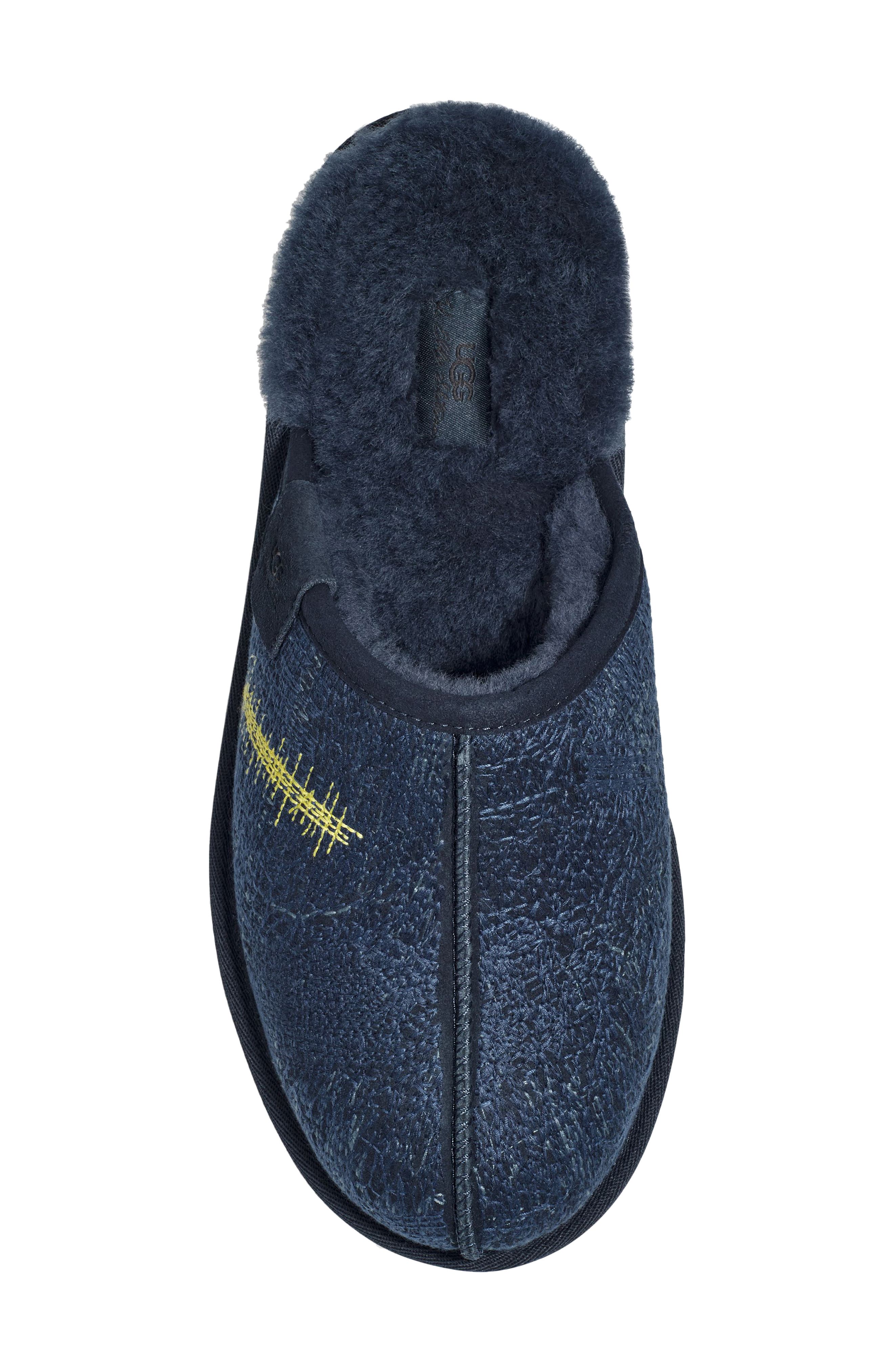 UGG<sup>®</sup> x The Elder Statesmen Gender Inclusive Genuine Shearling Lined Slide Slipper, Alternate, color, 