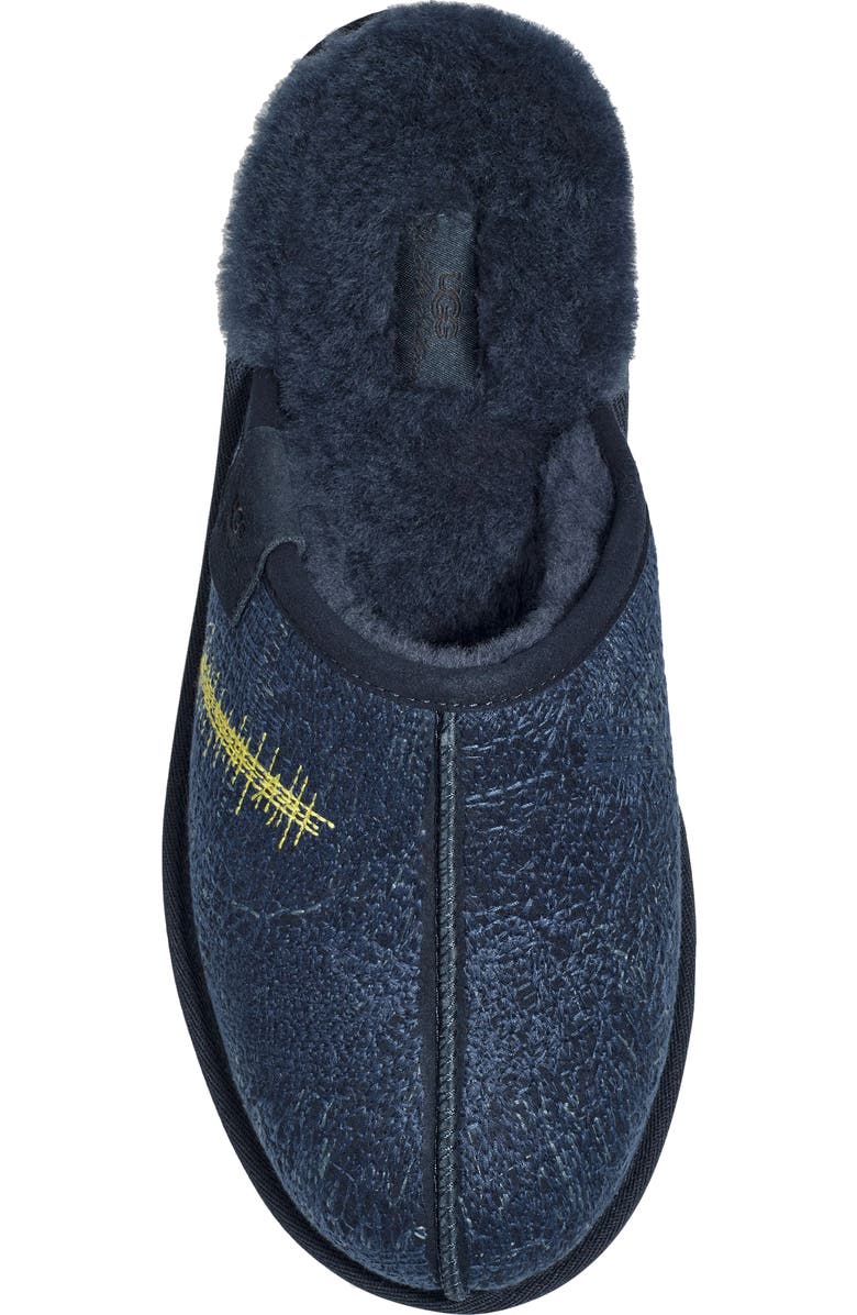 UGG<sup>®</sup> x The Elder Statesmen Gender Inclusive Genuine Shearling Lined Slide Slipper, Alternate, color,