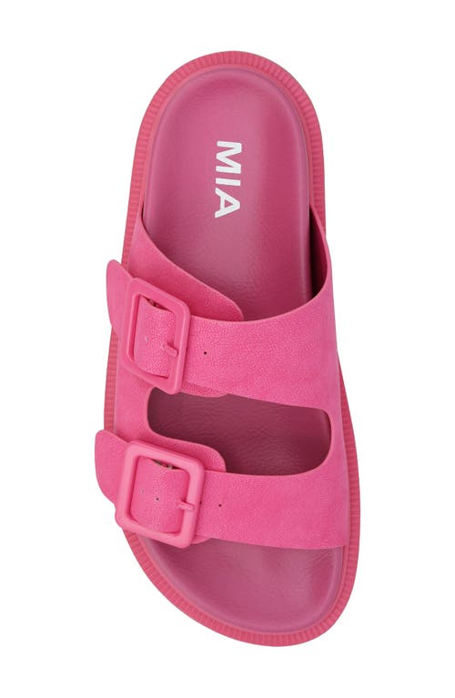 Mia Gen Slide Sandal In Hot Pink