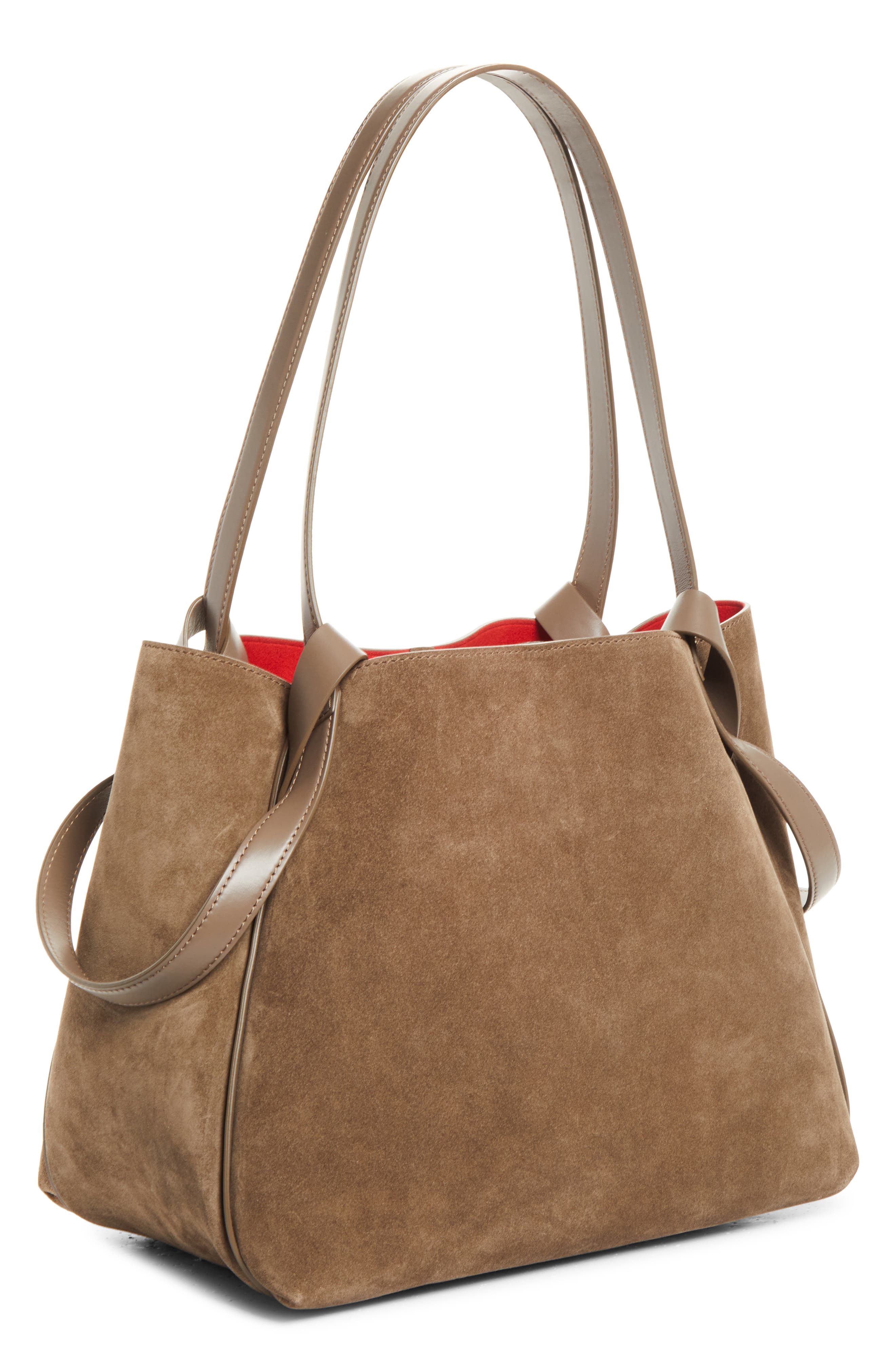 Bettina Small Leather Tote, Alternate, color, E448 SILEX
