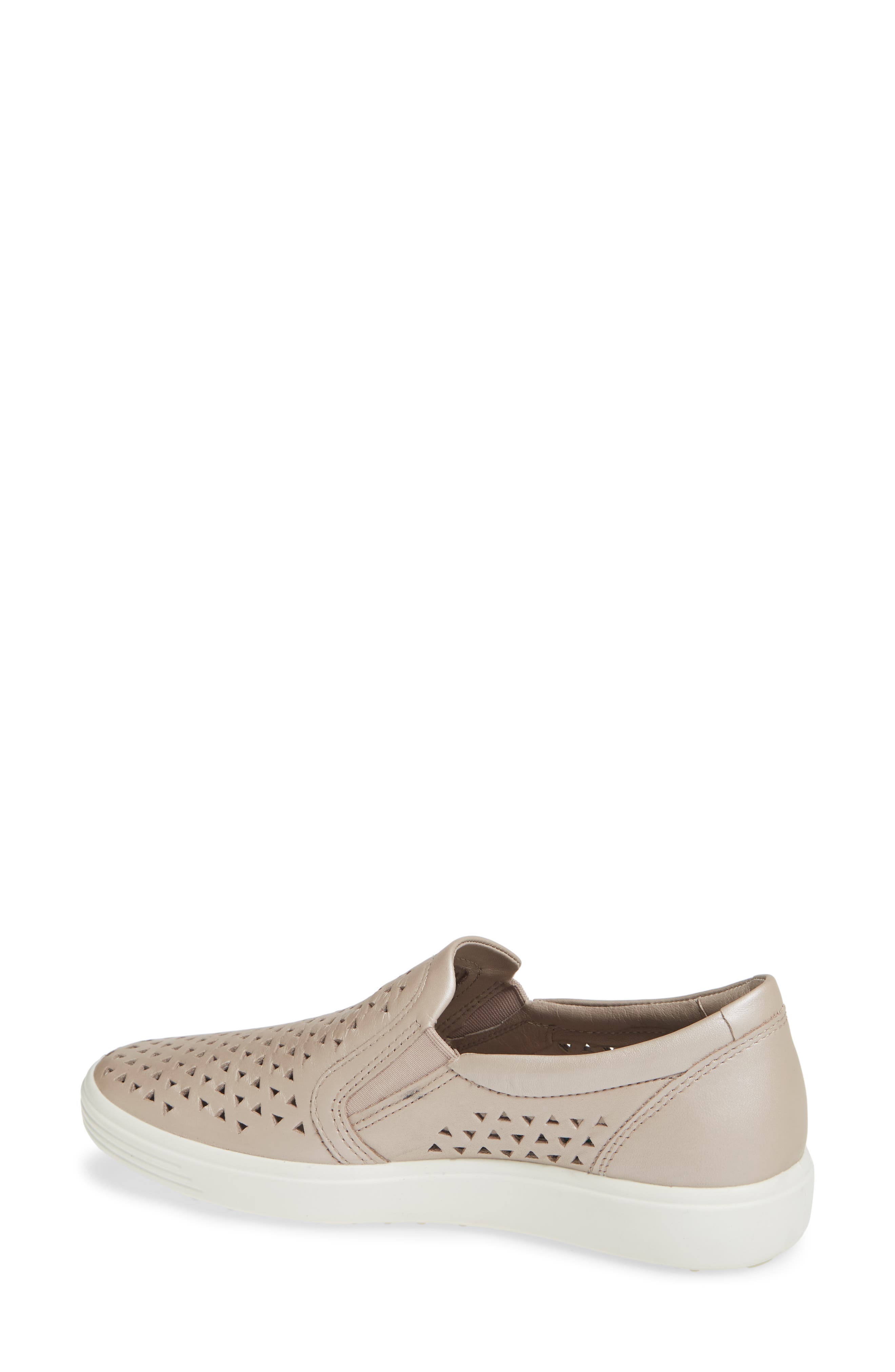 ECCO Soft 7 Laser Cut Slip-On Sneaker, Alternate, color, 