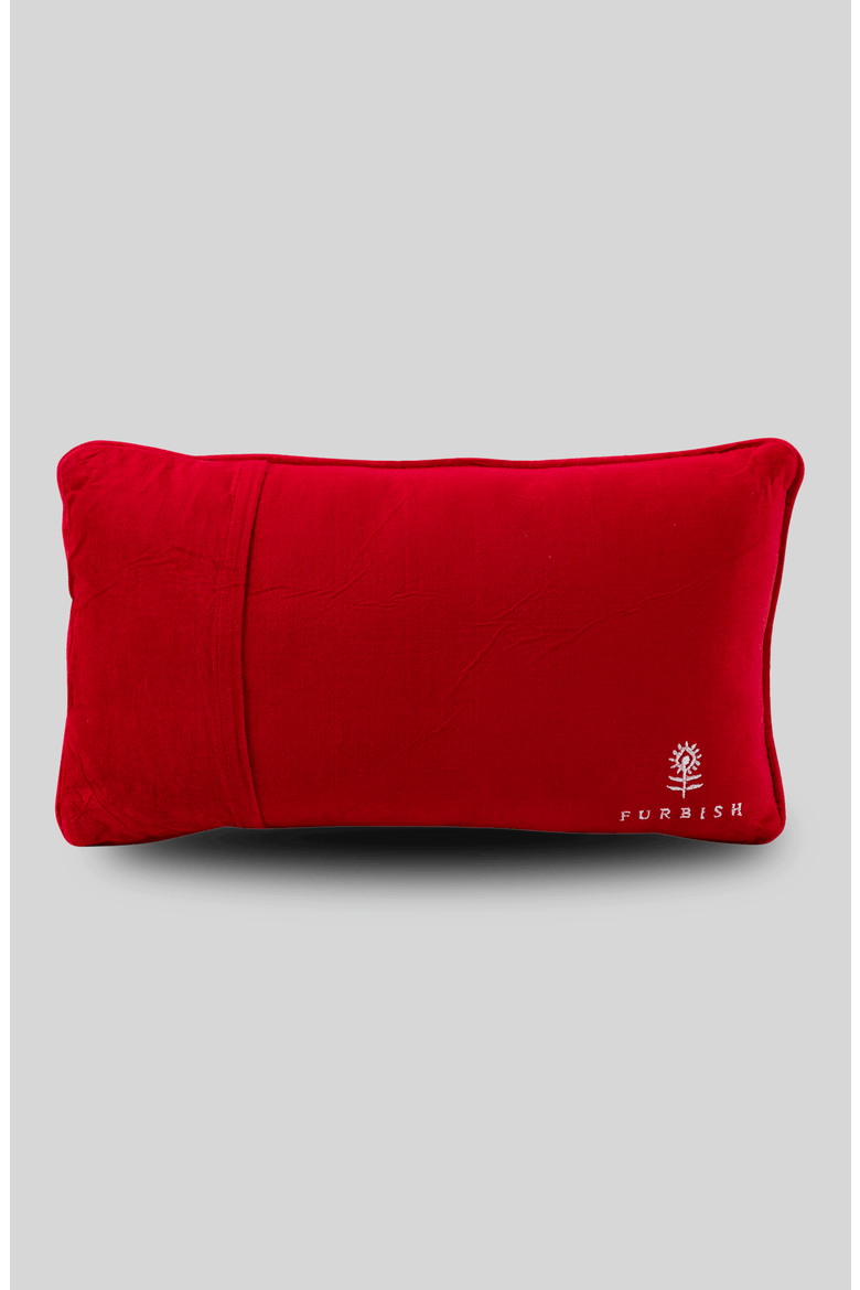 It's Me Needlepoint Pillow, Alternate, color, Purple, Red