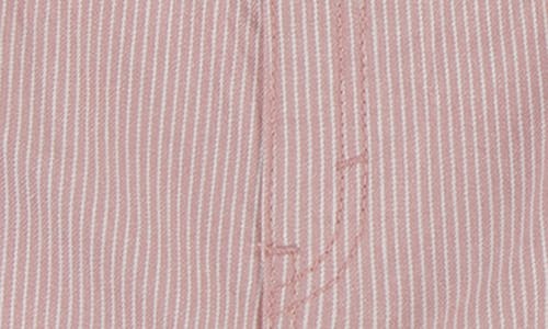 Levi's Railroad Stripe Cotton Overalls In Pink