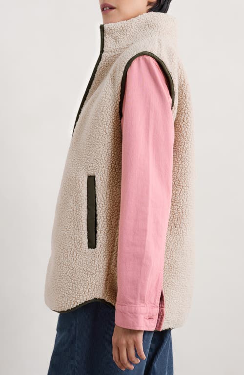 Seasalt Cornwall Holdfast Waterproof Hooded Parka With Removable High Pile Fleece Vest In Green