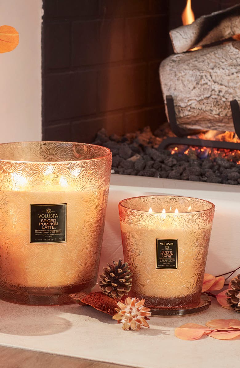 Voluspa Spiced Pumpkin Latte 5-Wick Hearth Candle, Alternate, color, 