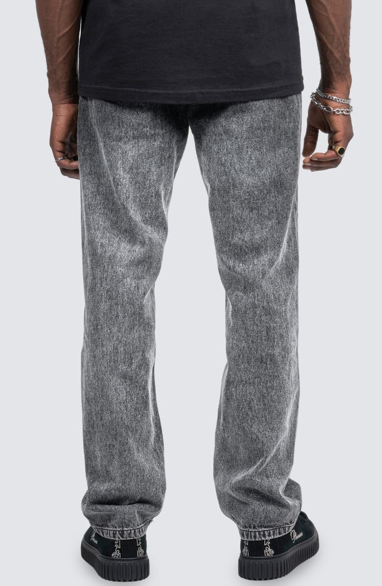 PLEASURES Acid Wash Straight Leg Jeans, Alternate, color, 