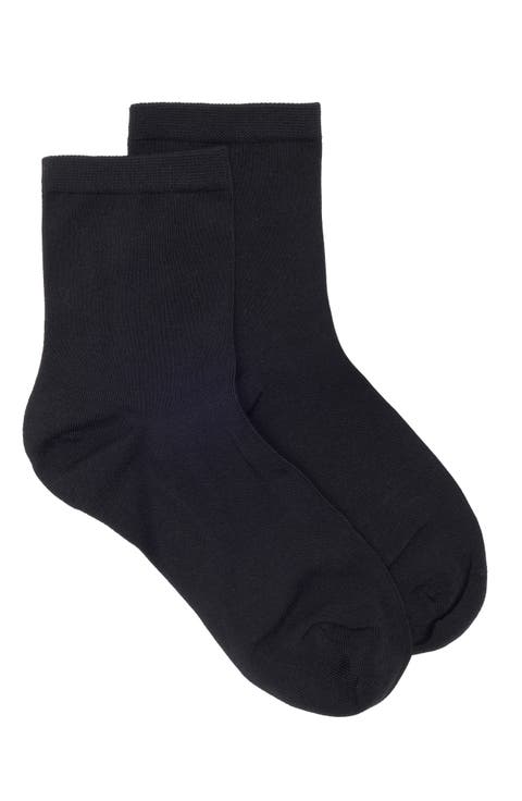 Everyday Low Flat Knit Rib Crew Socks