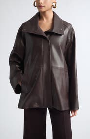 NOUR HAMMOUR Lowen Leather Jacket