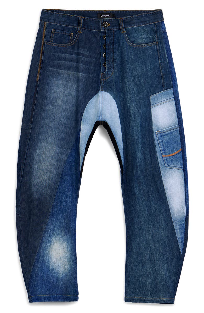 Desigual Herita Straight Leg Jeans, Alternate, color,