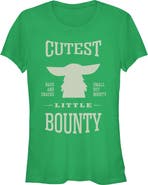 Star Wars: The Mandalorian and Grogu Junior's Cutest Little Bounty Short Sleeve Graphic T-Shirt