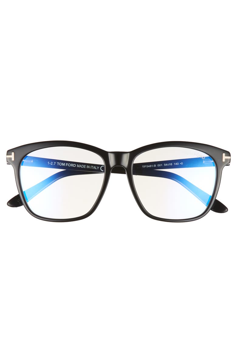 TOM FORD 54mm Blue Block Optical Glasses, Alternate, color, 