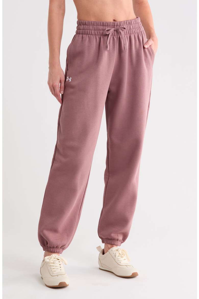 Rival Fleece Oversized Joggers, Main, color, MAROON MIST