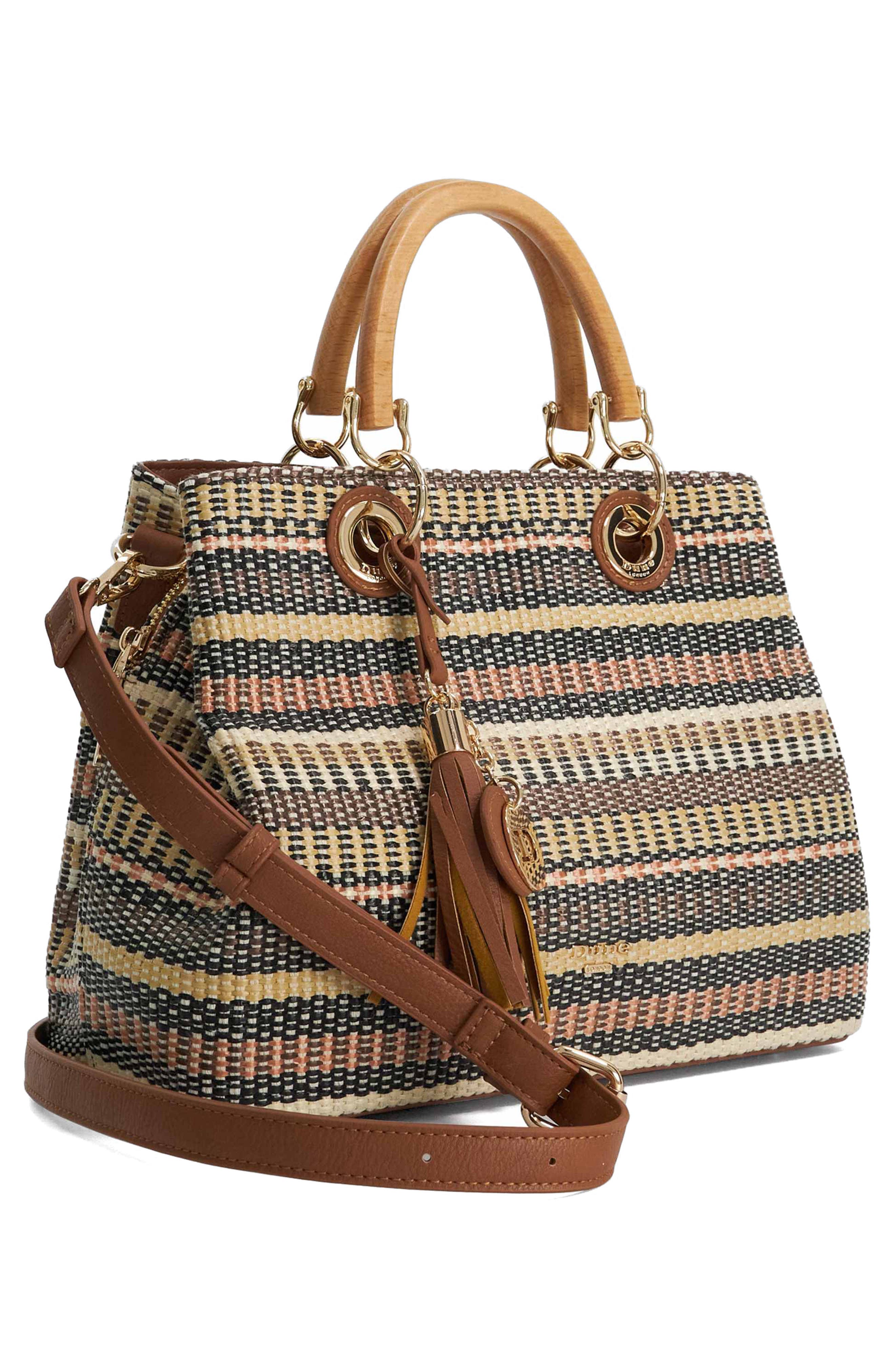 Dune London Demmy Tote, Alternate, color, Black White