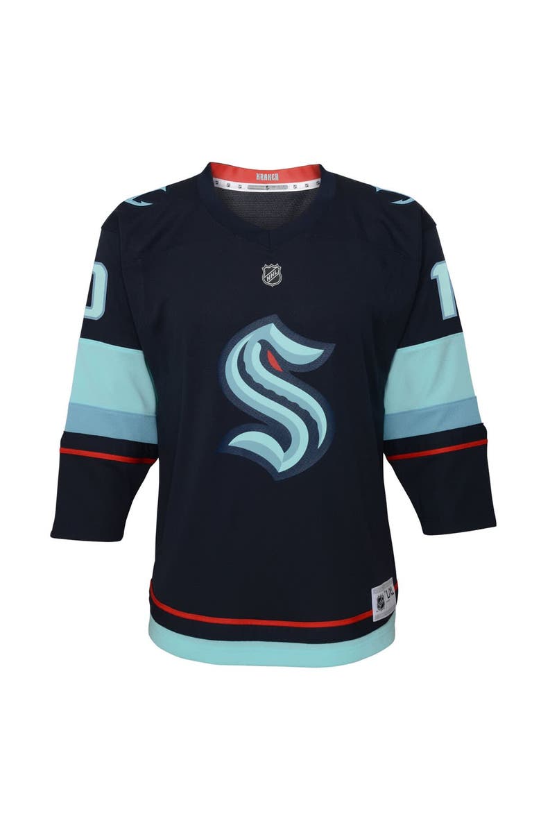 Outerstuff Youth Matty Beniers Navy Seattle Kraken Alternate Replica Player Jersey, Alternate, color, Navy