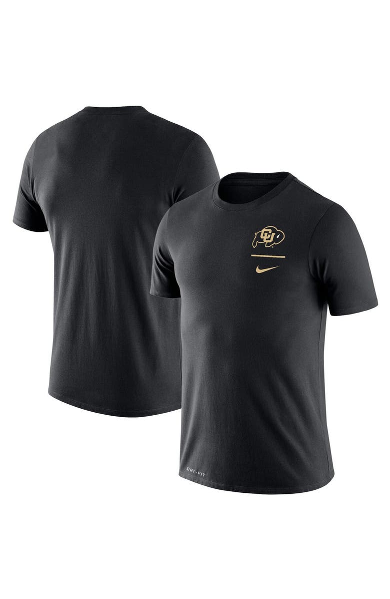 Nike Men's Nike Black Colorado Buffaloes Logo Stack Legend Performance T-Shirt, Main, color, 