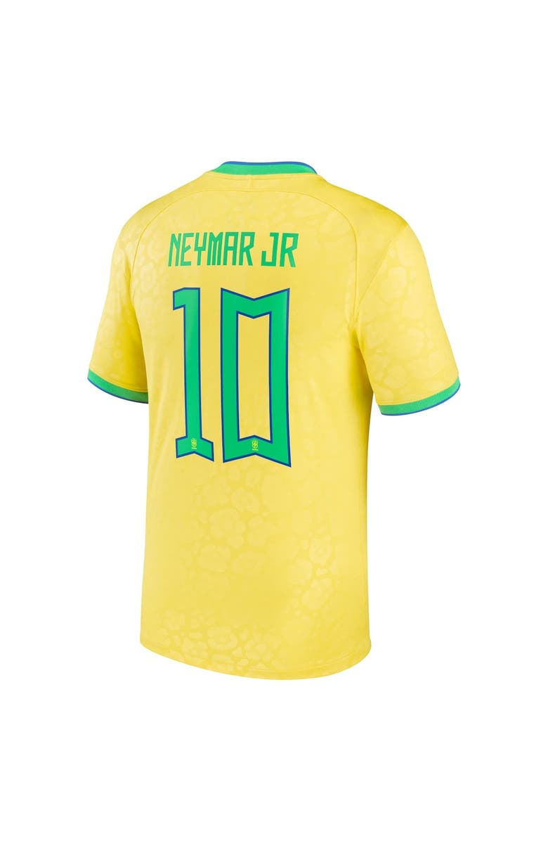 Nike Men's Nike Neymar Jr. Yellow Brazil National Team 2022/23 Home Breathe Stadium Replica Player Jersey, Alternate, color, 