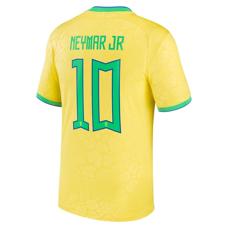 Nike Men s Nike Neymar Jr Yellow Brazil National Team 2022 23 Home Nike Men s Nike Neymar Jr Yellow Brazil National Team 2022 23 Home
