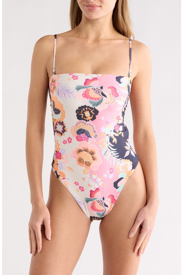 Ohana One-Piece Swimsuit, Main, color, PINK