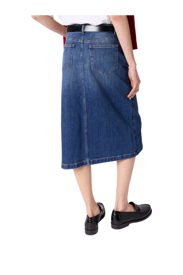Janaelle Straight Cut Denim Skirt, Alternate, color, Jeans