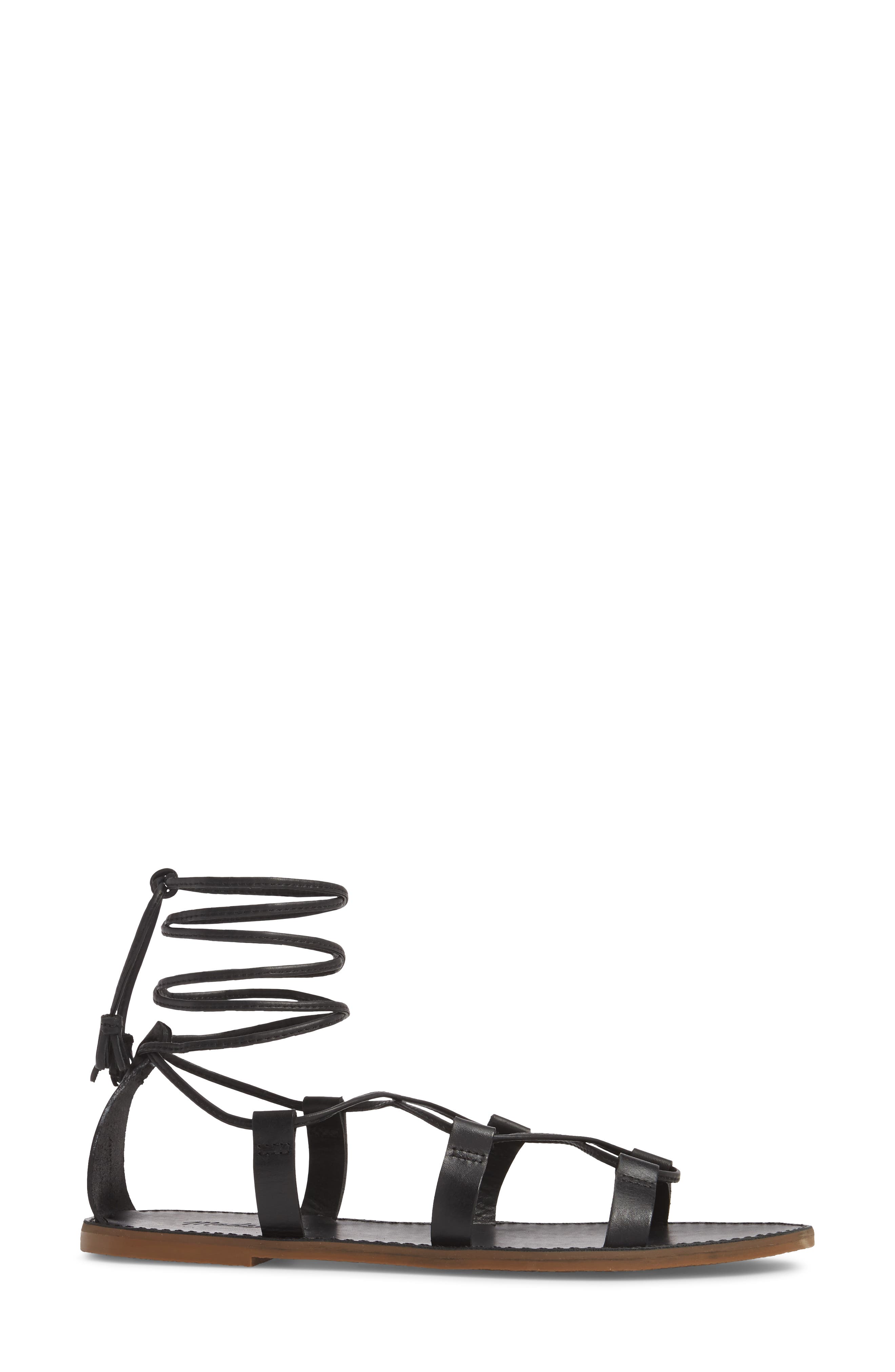 Madewell The Boardwalk Lace-Up Sandal, Alternate, color, 